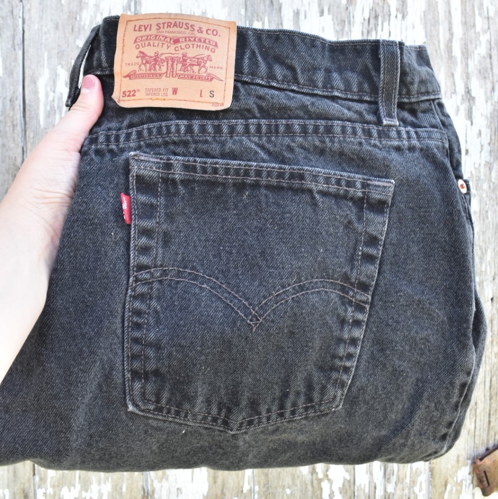 Vintage 522 Black Denim Levis